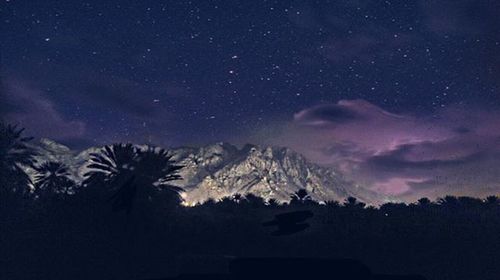 Low angle view of starry sky