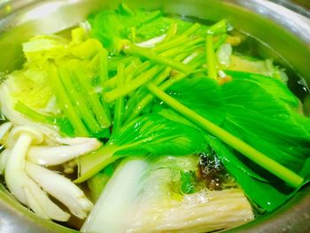 Close-up of soup in bowl