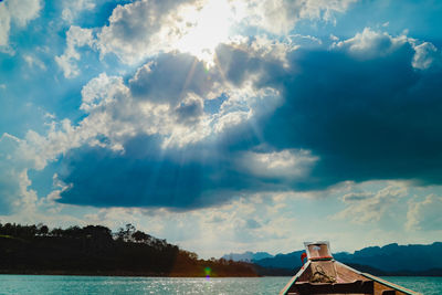 Panoramic view of sea against sky