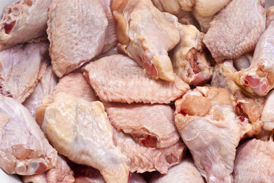 Fresh chicken wings prepare for cook