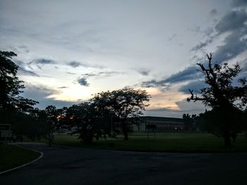 Road passing through landscape