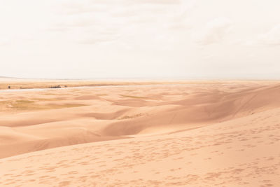 Scenic view of desert against sky