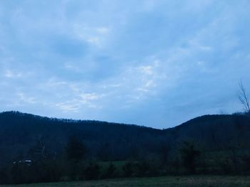 Scenic view of landscape against sky