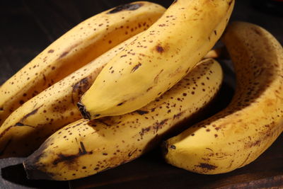 Close-up of bananas on table