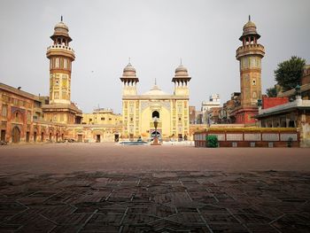 View of historic building against sky in city