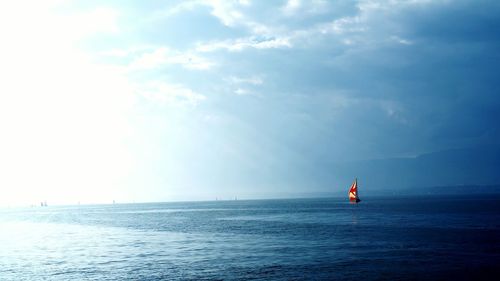 Scenic view of sea against sky
