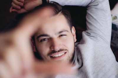 Portrait of smiling young man