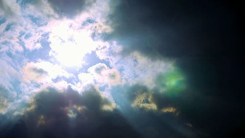Low angle view of clouds in sky