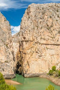 Rock formations at seaside