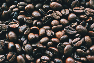 Full frame shot of coffee beans