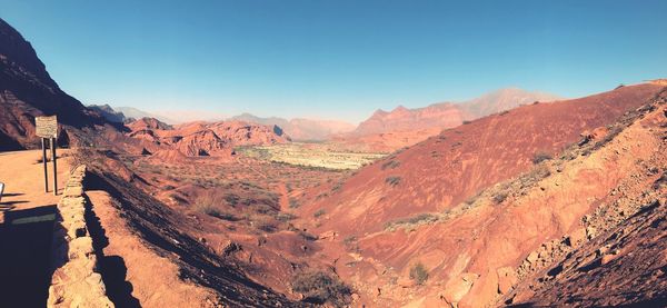 Panoramic view of mountain range