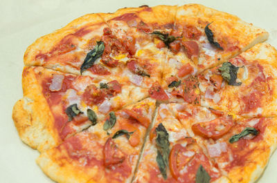 Close-up of pizza