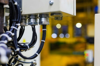 Close-up of machine part