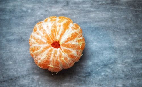 Directly above view of orange fruit