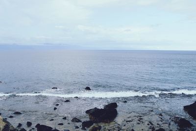 Scenic view of sea against sky