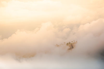 Aerial view of clouds in sky