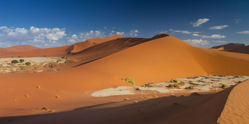 Scenic view of desert against sky