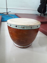 Close-up of coffee on table