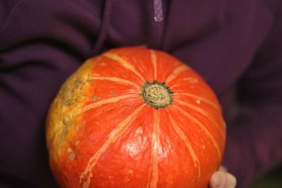 Close-up of orange pumpkin