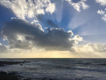 Scenic view of sea against sky