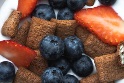 Close-up of raspberries