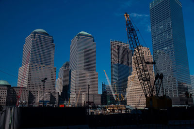 Low angle view of modern buildings