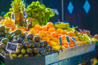 Close-up of vegetables for sale at market stall