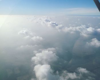 Aerial view of cloudscape