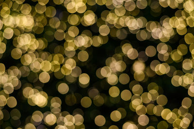 Defocused image of illuminated lights