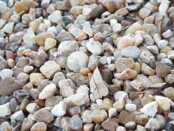Full frame shot of pebbles