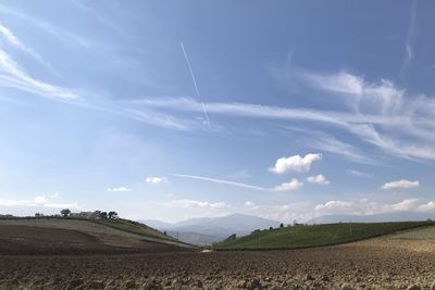 Scenic view of landscape against sky