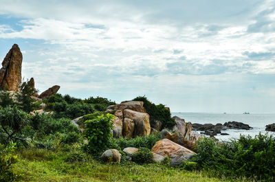 Scenic view of sea against sky