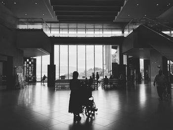 People walking in airport