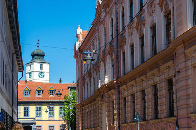 Low angle view of building against sky