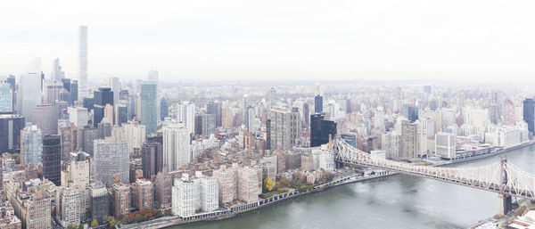 Aerial view of buildings in city