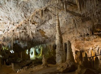 Rock formations in cave