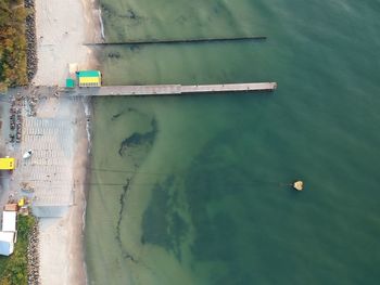 Aerial view of beach