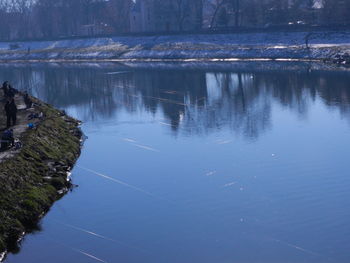 Scenic view of river against sky