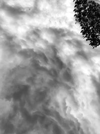 Low angle view of storm clouds in sky