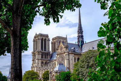 Panoramic view of cathedral against sky