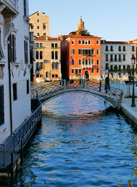 Canal amidst buildings in city