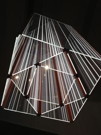 Low angle view of illuminated building