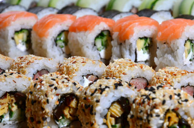 Close-up of sushi