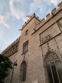 Low angle view of building against sky