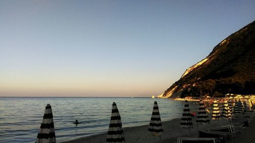 Scenic view of calm sea against sky