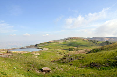 Scenic view of landscape against sky