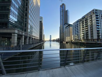 Modern buildings in city against sky