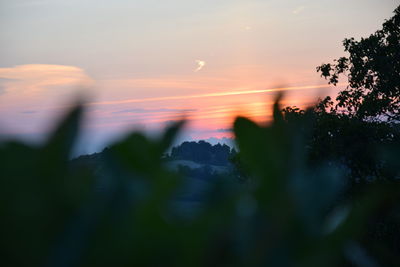 Scenic view of sky at sunset