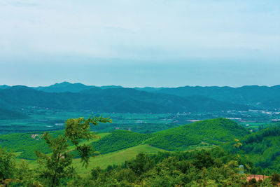 Scenic view of landscape against sky