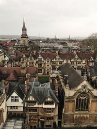 View of old buildings in city